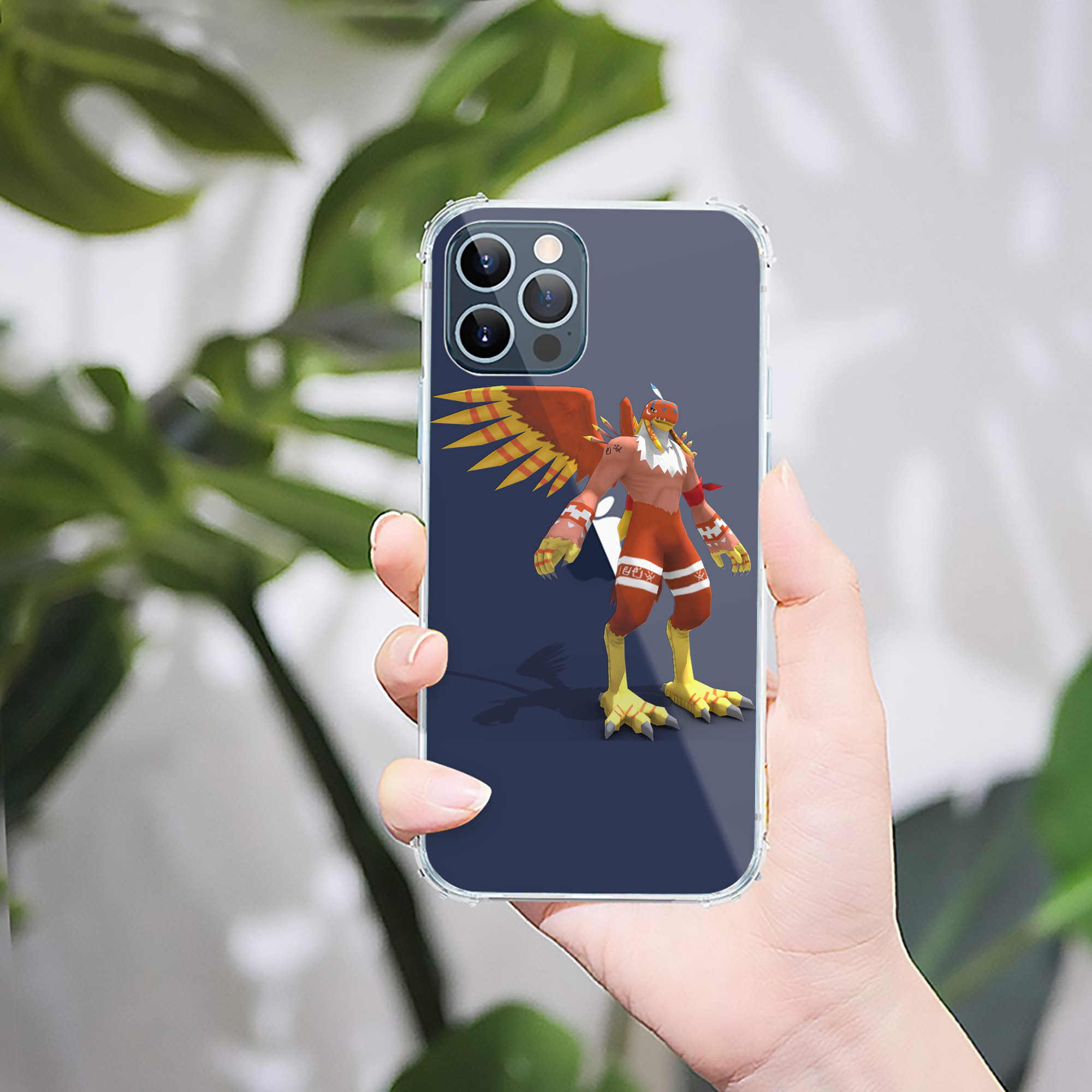 （画像用） Digimon デジタルモンスター/デジモン 【iPhone 12シリーズ対応】透明スマホケース（クリアソフトケース）